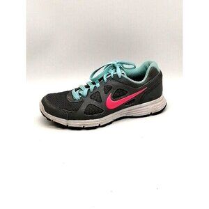 Nike Womens‎ Sneakers Revolution Gray Green Lace Up Running Shoe Low Top 7.5